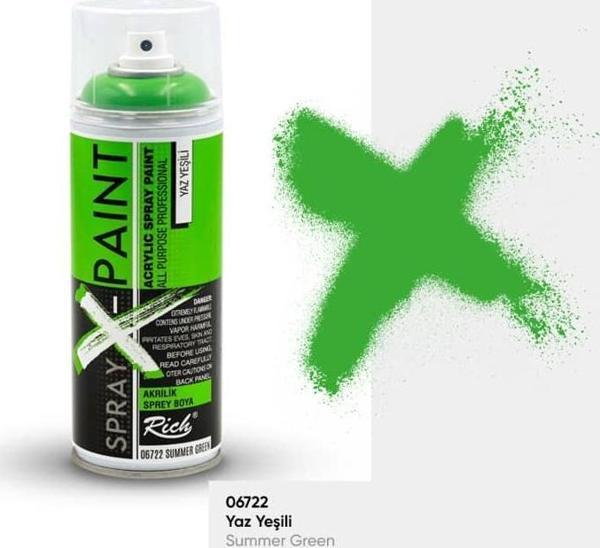 Rich Spray-X Paint Sprey Boya 400 ml YAZ YEŞİLİ - Image 1
