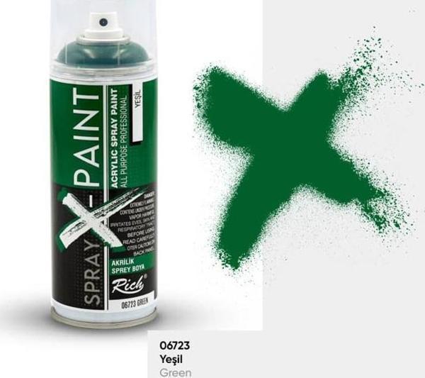 Rich Spray-X Paint Sprey Boya 400 ml YEŞİL - Image 1