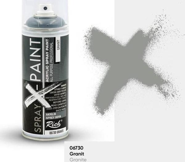 Rich Spray-X Paint Sprey Boya 400 ml GRANİT - Image 1