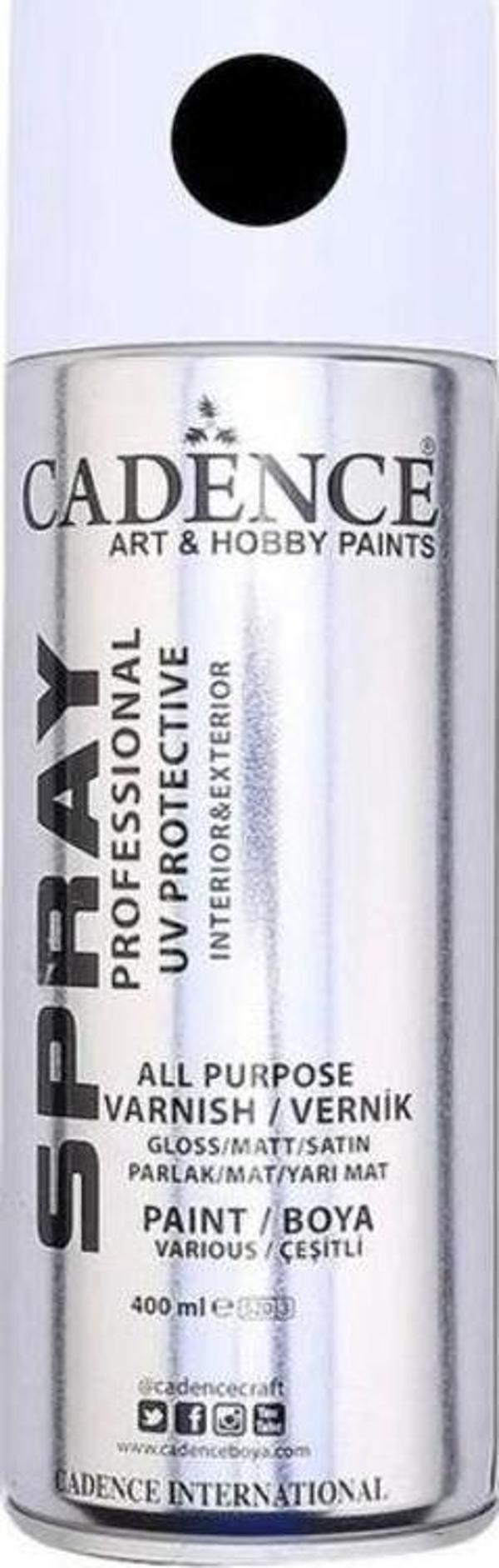 Cadence Sprey Boya 526 Siyah Mat 400 ml. - Image 1