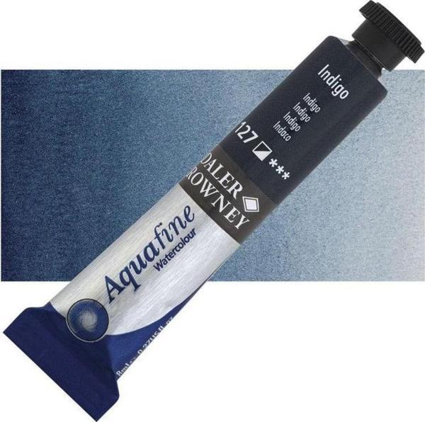 Daler Rowney Aquafine Tüp Suluboya 8 ml 127 INDIGO - Image 1