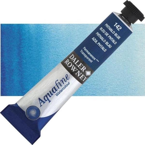 Daler Rowney Aquafine Tüp Suluboya 8 ml 142 PHTHALO BLUE - Image 1