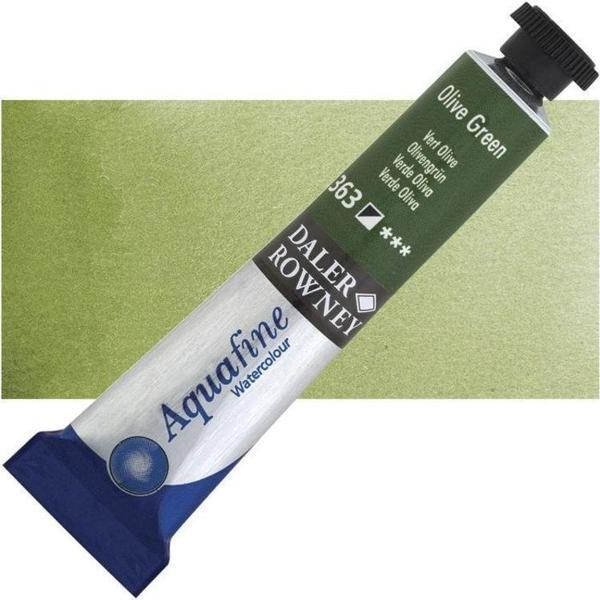Daler Rowney Aquafine Tüp Suluboya 8 ml 363 OLIVE GREEN - Image 1