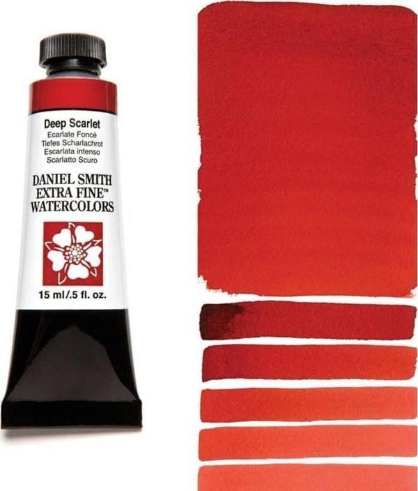 Daniel Smith Extra Fine Tüp Suluboya 15 ml Seri 1 Deep Scarlet - Image 1