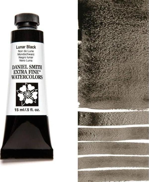 Daniel Smith Extra Fine Tüp Suluboya 15 ml Seri 1 Lunar Black - Image 1