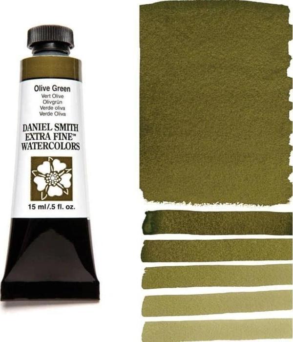 Daniel Smith Extra Fine Tüp Suluboya 15 ml Seri 1 Olive Green - Image 1