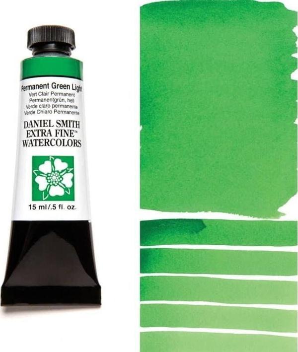 Daniel Smith Extra Fine Tüp Suluboya 15 ml Seri 1 Permanent Green Light - Image 1
