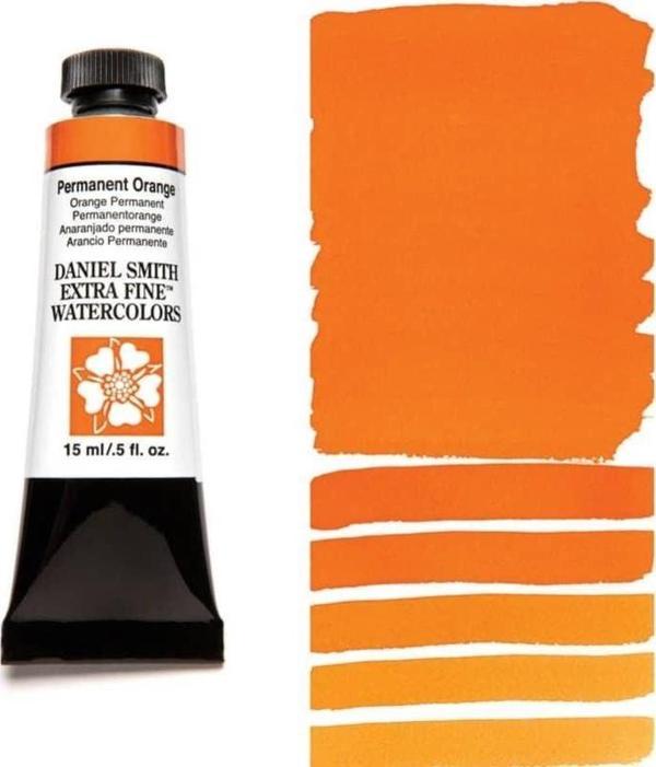 Daniel Smith Extra Fine Tüp Suluboya 15 ml Seri 3 Permanent Orange - Image 1