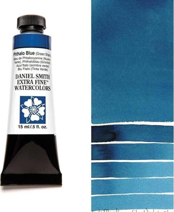Daniel Smith Extra Fine Tüp Suluboya 15 ml Seri 1 Phthalo Blue Green Shade - Image 1