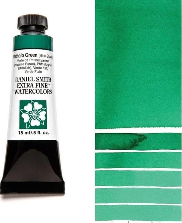 Daniel Smith Extra Fine Tüp Suluboya 15 ml Seri 1 Phthalo Green Blue Shade - Image 1