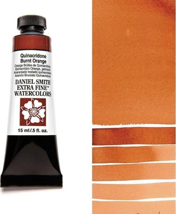 Daniel Smith Extra Fine Tüp Suluboya 15 ml Seri 2 Quinacridone Burnt Orange - Image 1