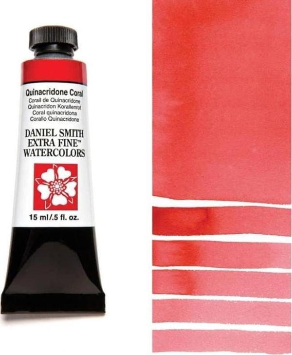 Daniel Smith Extra Fine Tüp Suluboya 15 ml Seri 2 Quinacridone Coral - Image 1