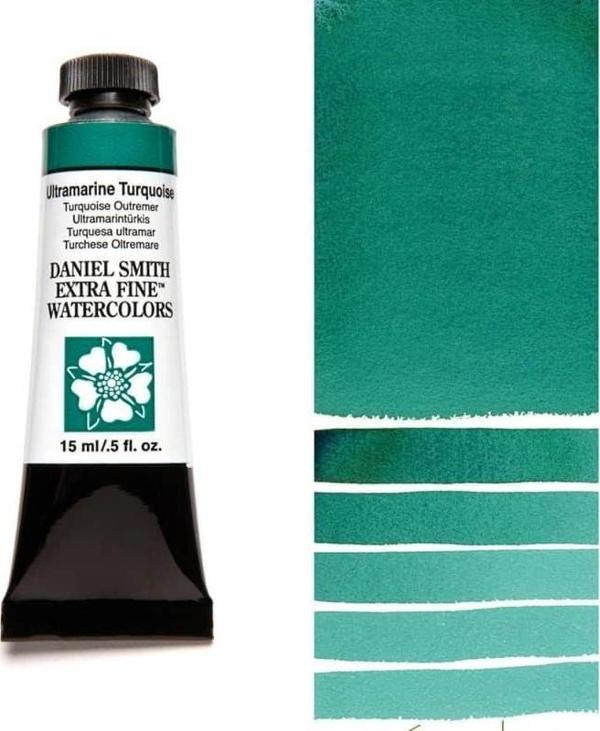 Daniel Smith Extra Fine Tüp Suluboya 15 ml Seri 1 Ultramarine Turquoise - Image 1