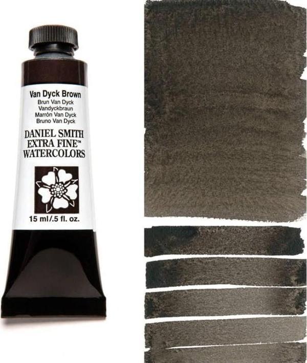 Daniel Smith Extra Fine Tüp Suluboya 15 ml Seri 1 Van Dyck Brown - Image 1