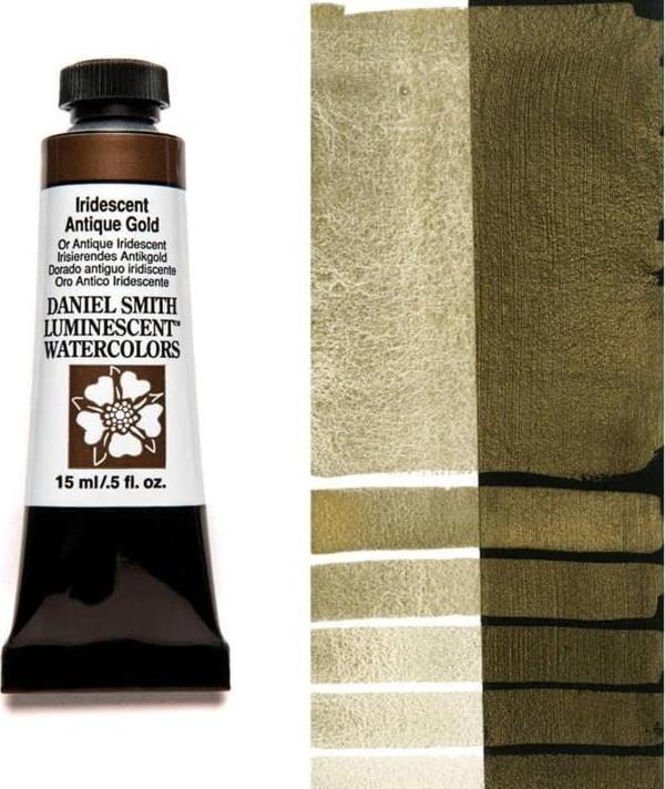 Daniel Smith Extra Fine Tüp Suluboya 15 ml Seri 1 Iridescent Antique Gold (Luminescent) - Image 1