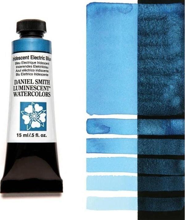Daniel Smith Extra Fine Tüp Suluboya 15 ml Seri 1 Iridescent Electric Blue (Luminescent) - Image 1