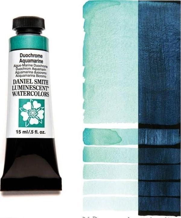 Daniel Smith Extra Fine Tüp Suluboya 15 ml Seri 1 Duochrome Aquamarine (Luminescent) - Image 1