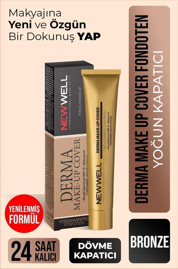 New Well Derma Make-up Cover Foundation - Bronze - Image 1
