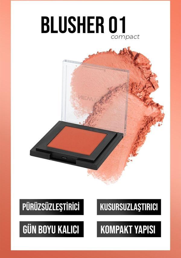 New Well Powder Blusher 01 (TOZ ALLIK) - Image 1