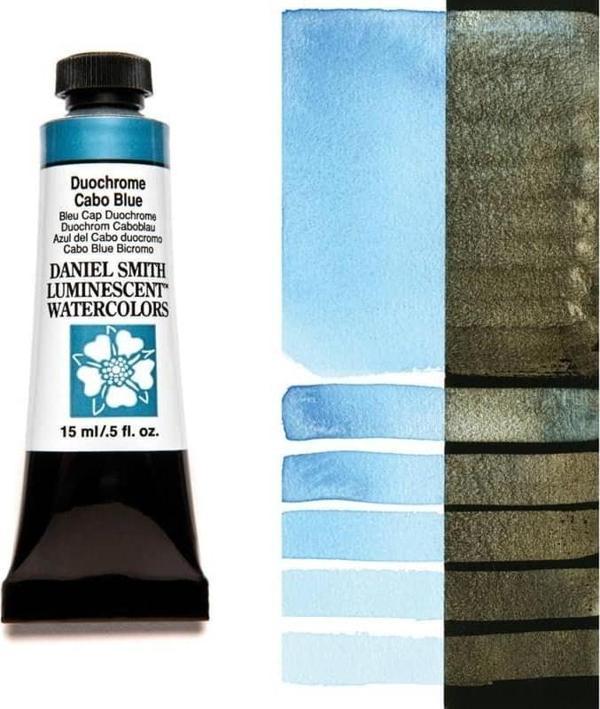 Daniel Smith Extra Fine Tüp Suluboya 15 ml Seri 1 Duochrome Cabo Blue (Luminescent) - Image 1