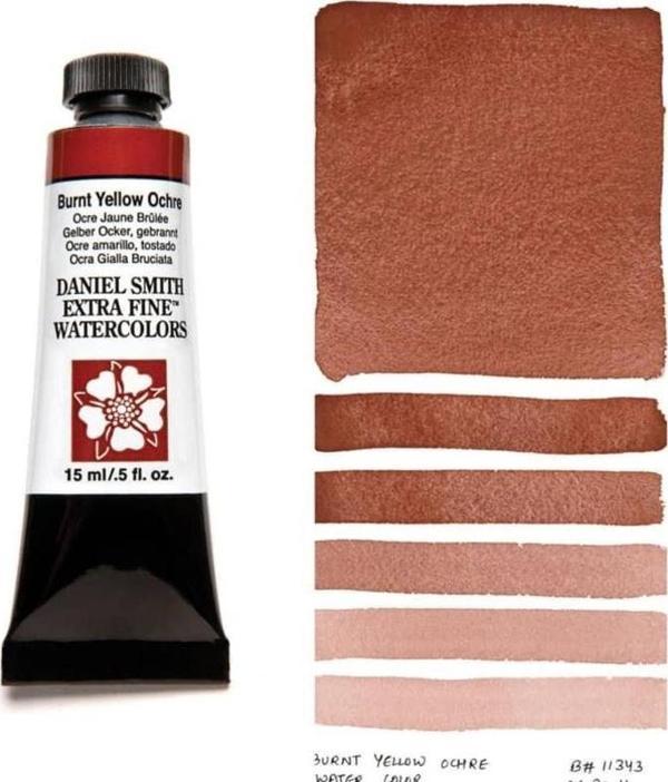Daniel Smith Extra Fine Tüp Suluboya 15 ml Seri 2 Burnt Yellow Ochre - Image 1