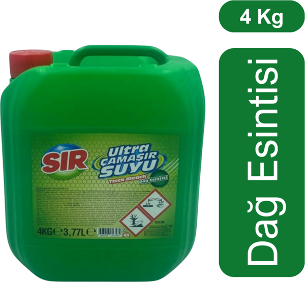 Sır Ultra Yoğun Kıvamlı Çamaşır Suyu 4 Kg. (Dağ Esintisi) - Image 1