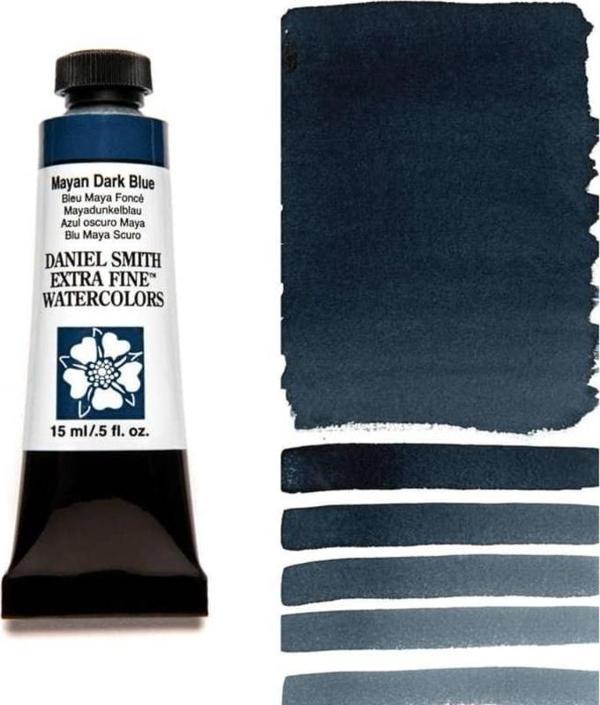 Daniel Smith Extra Fine Tüp Suluboya 15 ml Seri 3 Mayan Dark Blue - Image 1