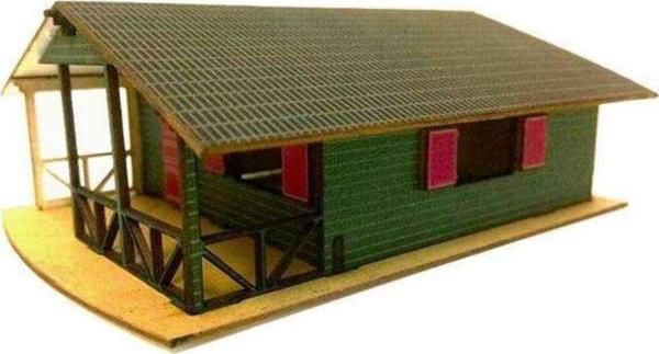 Güven Sanat Gvn Art Maket Verandalı Dağ Evi 1100 Yeşil - Image 1