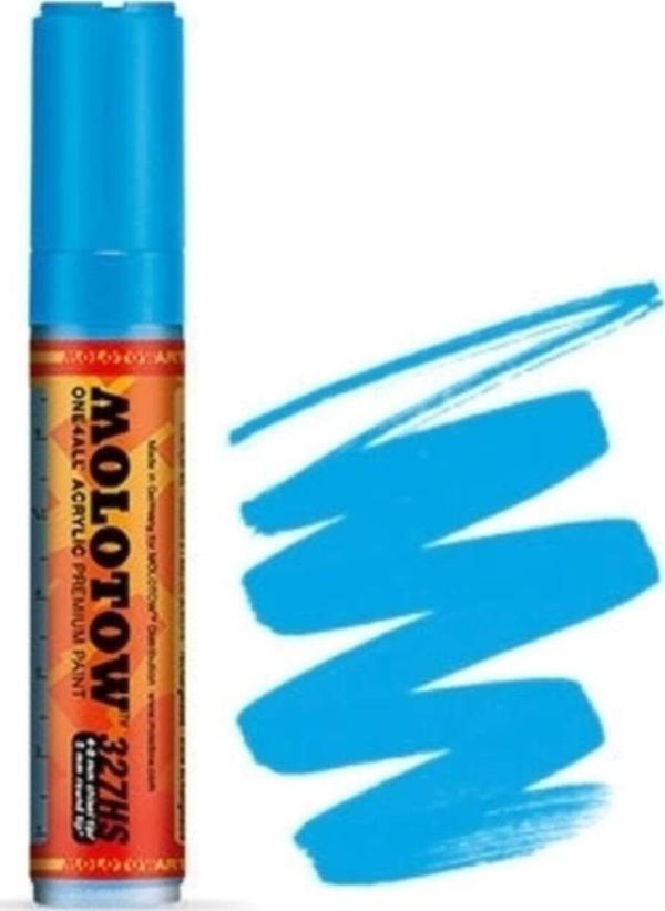 Molotow One4All, 327Hs Kesik Uç Marker, 4-8Mm - Shock Blue Middle - Image 1