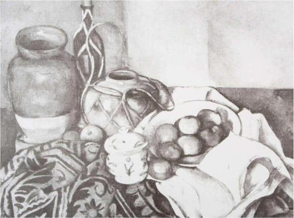 St. Petersburg Sonnet Desenli Tuval 30X40Cm Still Life With Apples 142777 - Image 1
