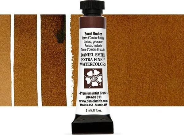 Daniel Smith Extra Fine Tüp Suluboya 5 ml Seri 1 Burnt Umber - Image 1
