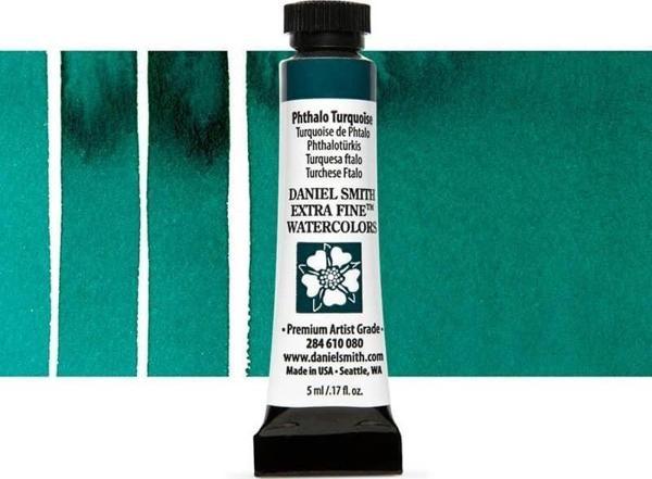 Daniel Smith Extra Fine Tüp Suluboya 5 ml Seri 1 Phthalo Turquoise - Image 1