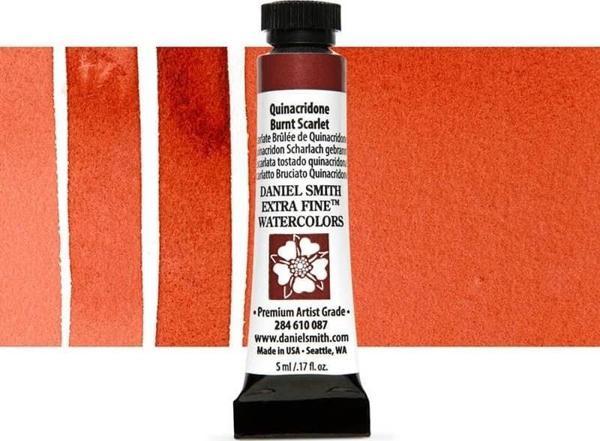 Daniel Smith Extra Fine Tüp Suluboya 5 ml Seri 2 Quinacridone Burnt Scarlet - Image 1