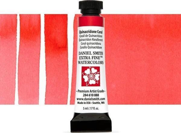 Daniel Smith Extra Fine Tüp Suluboya 5 ml Seri 2 Quinacridone Coral - Image 1