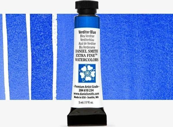 Daniel Smith Extra Fine Tüp Suluboya 5 ml Seri 2 Verditer Blue - Image 1