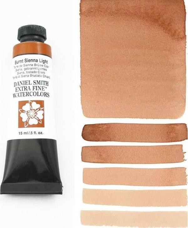 Daniel Smith Extra Fine Tüp Suluboya 15 ml Seri 1 Burnt Sienna Light - Image 1