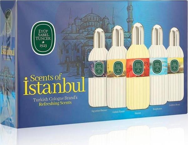 Eyüp Sabri Tuncer 16 Ml Silindir Cam Şişe Kolonya 5'li Set - Scents Of İstanbul - Image 1