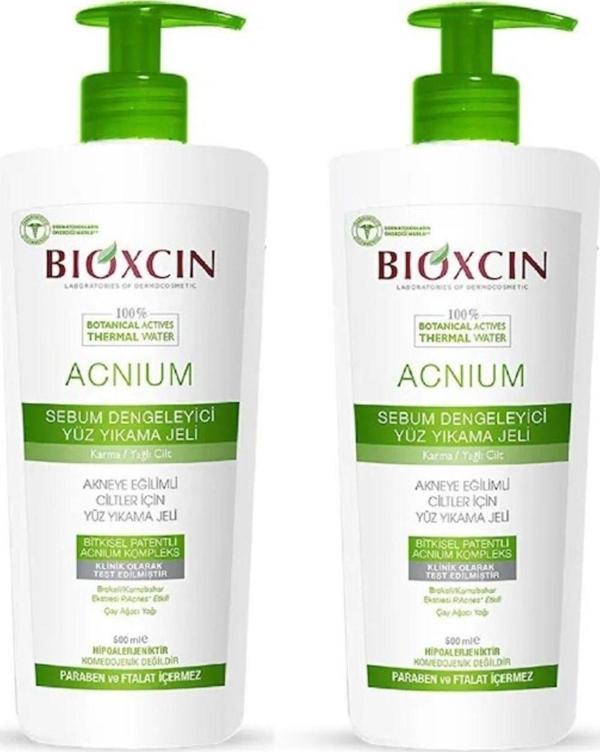 Acnium Sebum Dengeleyici Yüz Yıkama Jeli 2 x 500 ml. - Image 1