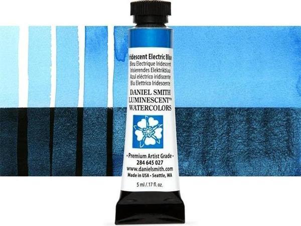 Daniel Smith Extra Fine Tüp Suluboya 5 ml Seri 1 Iridescent Electric Blue (Luminescent) - Image 1