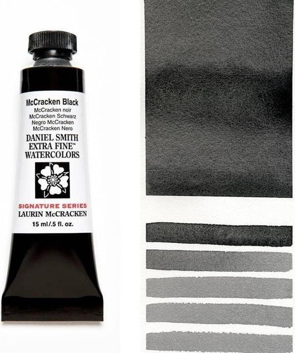 Daniel Smith Extra Fine Tüp Suluboya 15 ml Seri 2 McCracken Black - Image 1