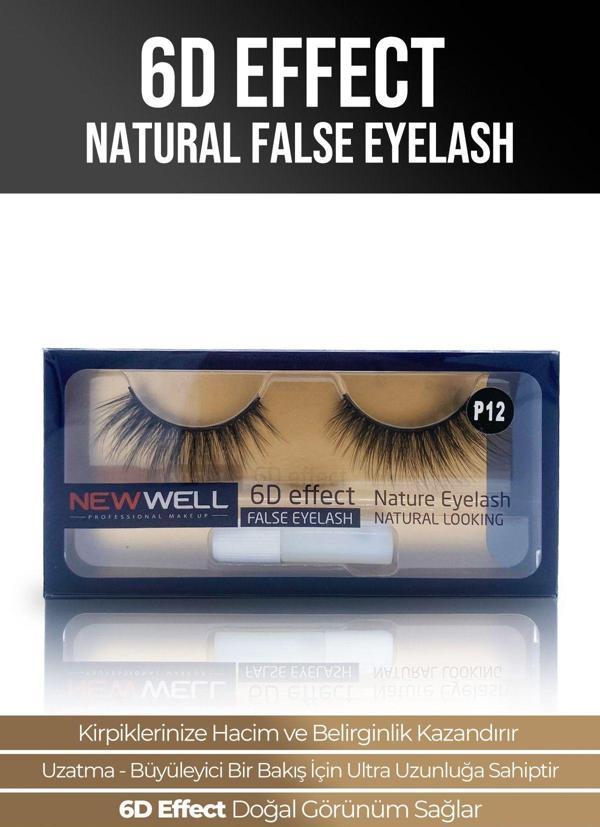 New Well 6D Effect Natural False Eyelash P12 - Image 1