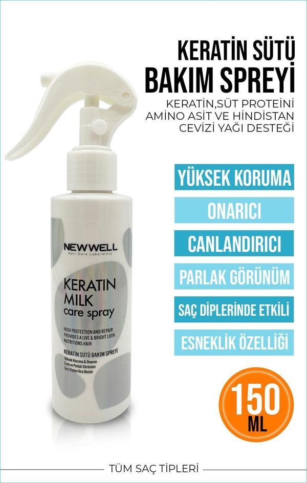 New Well Keratin Sütü Bakım Spreyi 150ML - Image 1