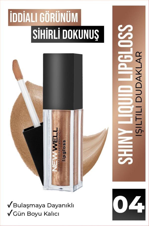 New Well Shiny Liquid Lipstick - 04 - Image 1