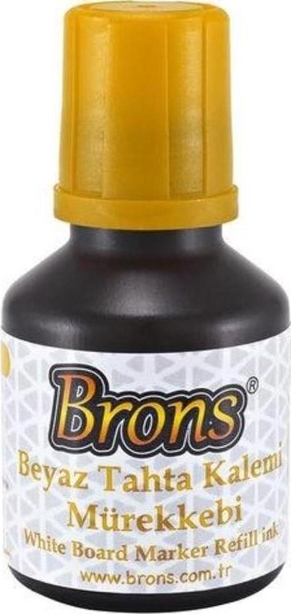 Brons Beyaz Tahta Kalemi Mürekkebi 30 cc. Sarı - Image 1