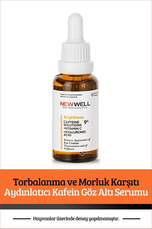 New Well Torbalanma ve Morluk Karşıtı Aydınlatıcı Kafein Göz Altı Serumu 30 ML - Image 1