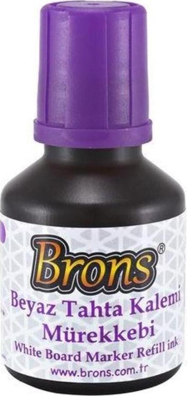 Brons Beyaz Tahta Kalemi Mürekkebi 30 cc. Mor - Image 1