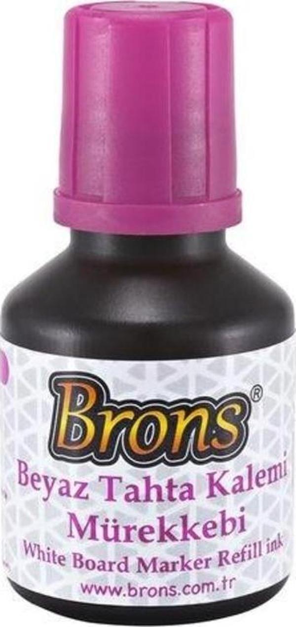 Brons Beyaz Tahta Kalemi Mürekkebi 30 cc. Pembe - Image 1
