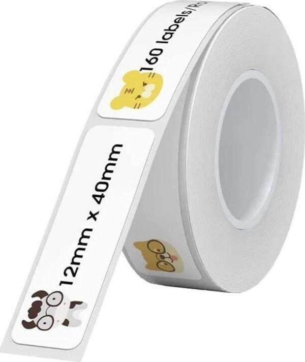 Niimbot T12 x 40 mm 160 Adet Hayvanat Bahçesi Desenli Etiket (D11,D110,D101,H1S) - Image 1
