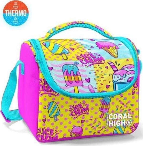 Coral High Kids Mixed Dondurma Desenli Thermo Beslenme Çantası 11878 - Image 1
