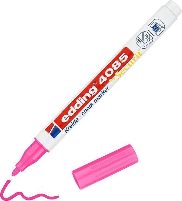 Edding 4085 Sıvı Tebeşir Kalemi FOSFORLU PEMBE - Image 1